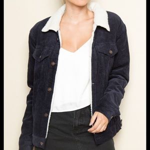 Brandy Melville Black corduroy jacket